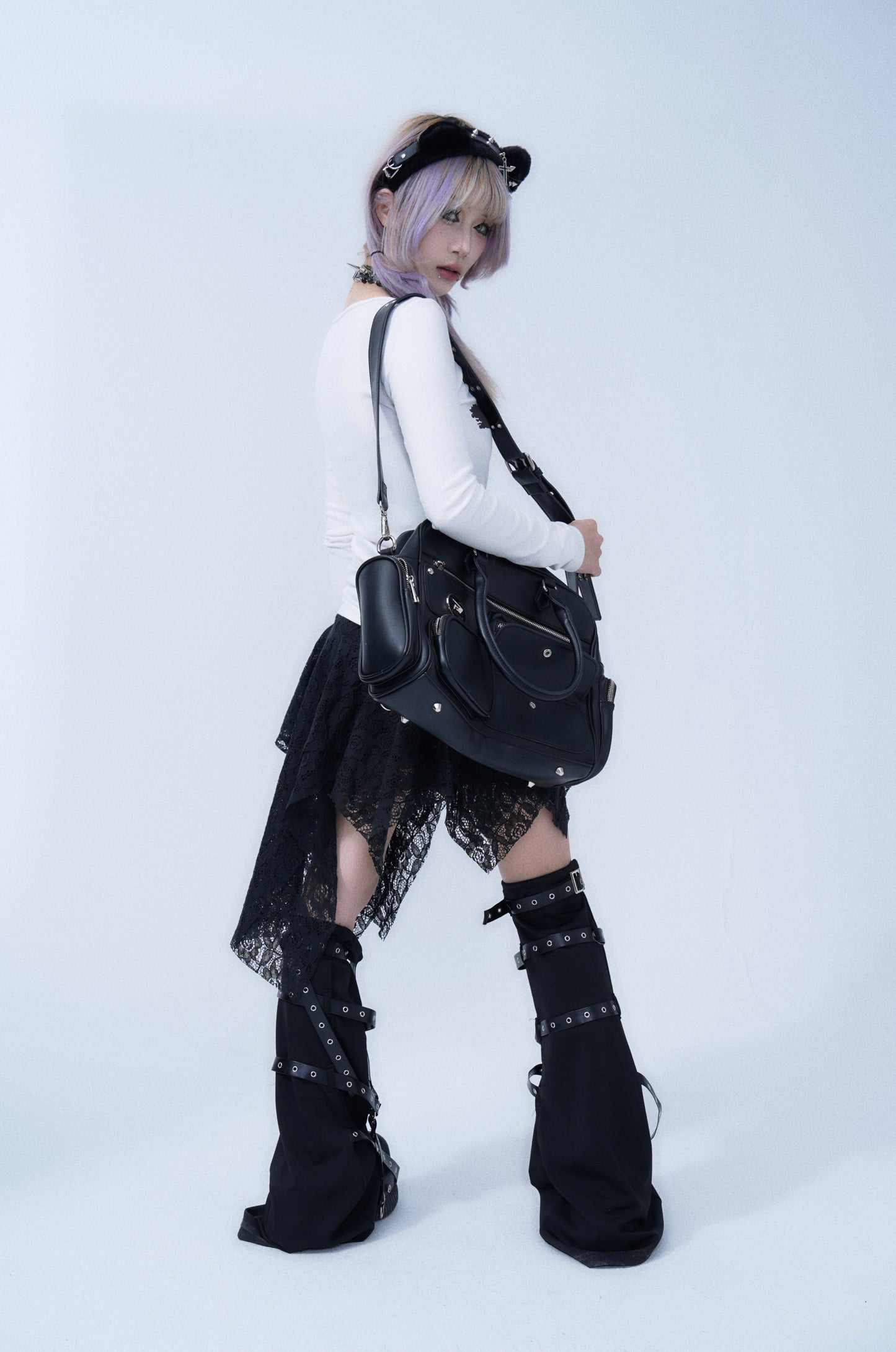 Gothic Cross Long-Sleeve Top