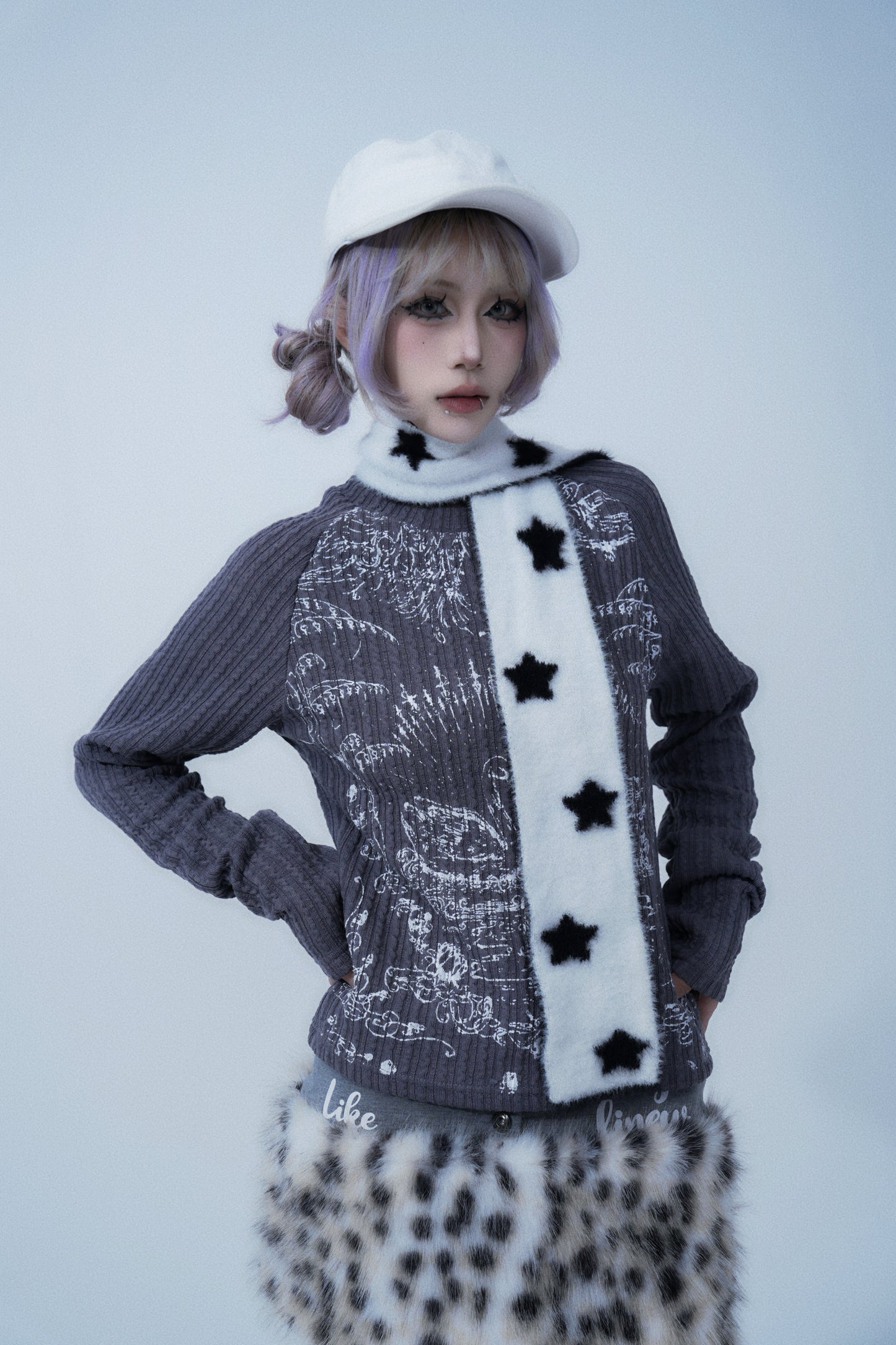Midnight Swan Graphic Long Sleeve Tee