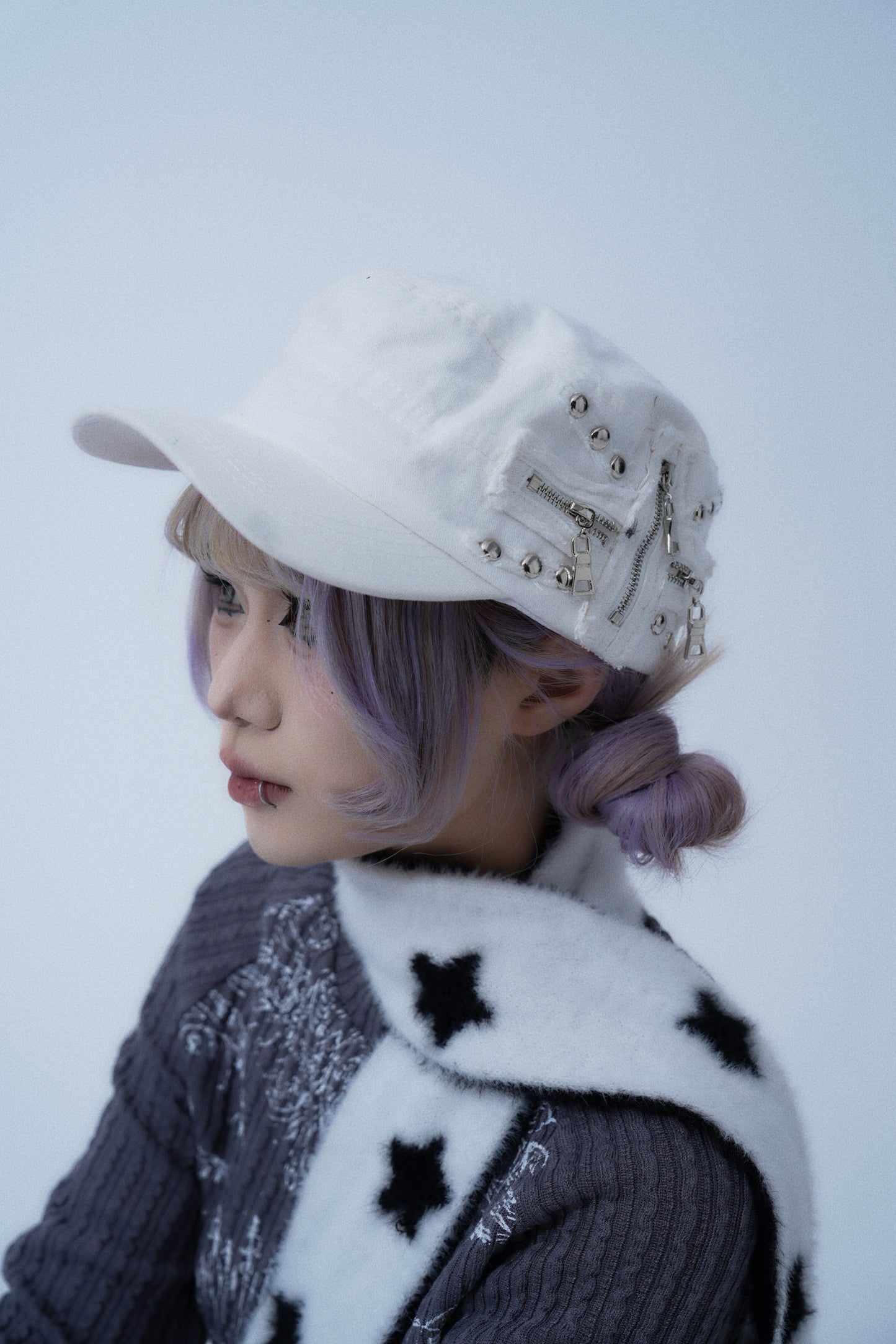 Studded Newsboy Cap