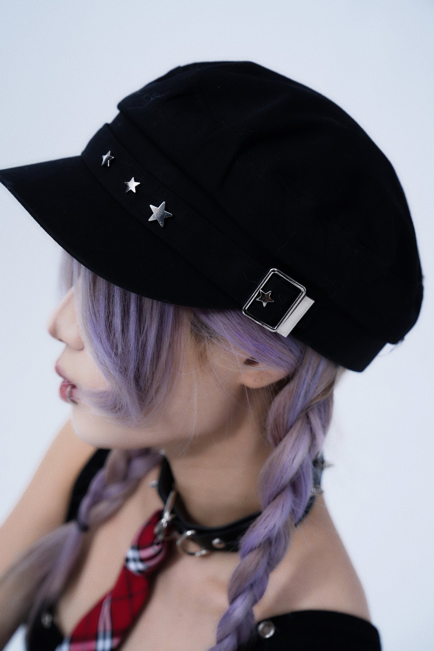 Vintage Star-Embellished Military Cap