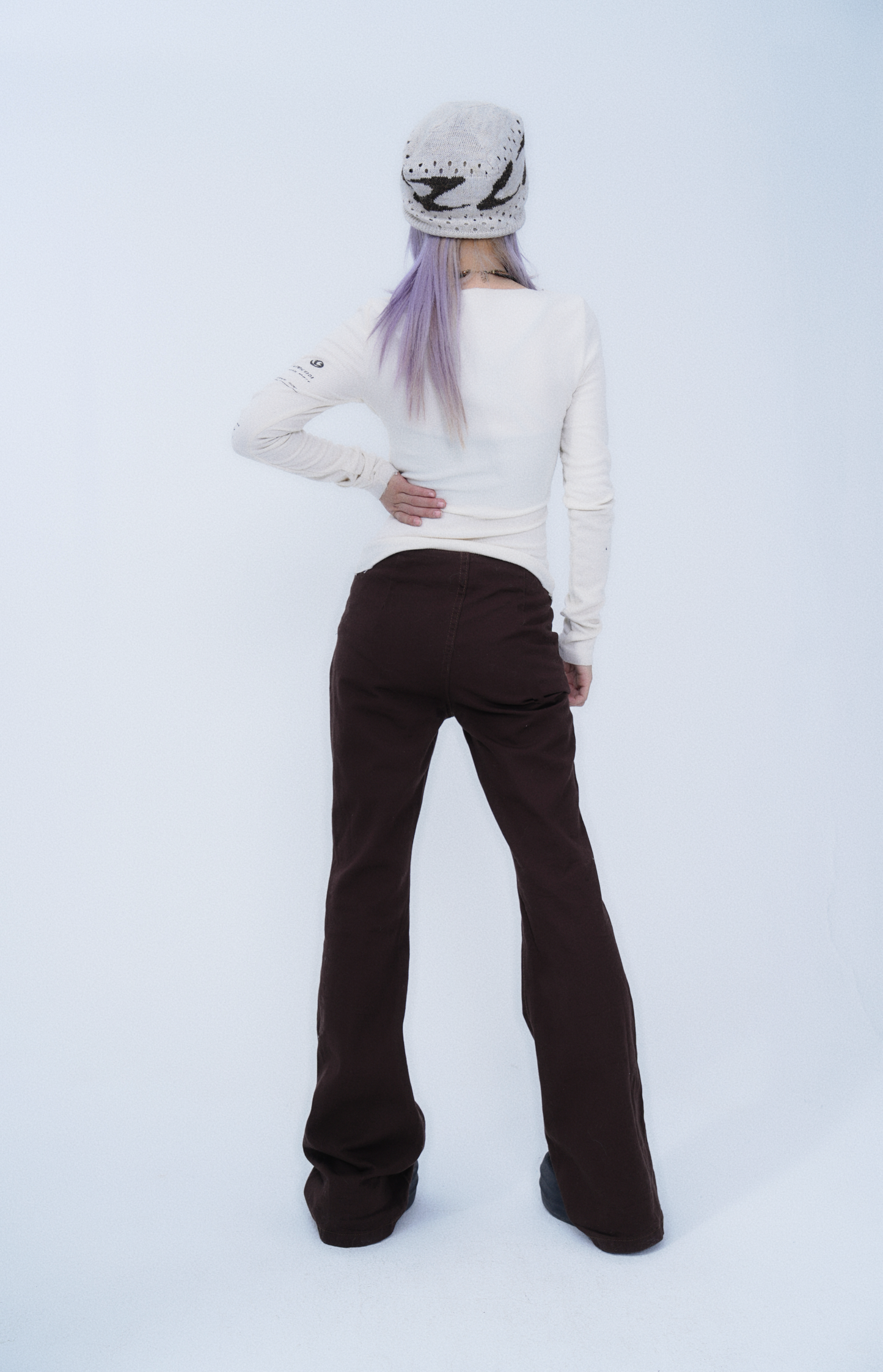 Butterfly & Floral Embroidered Pants
