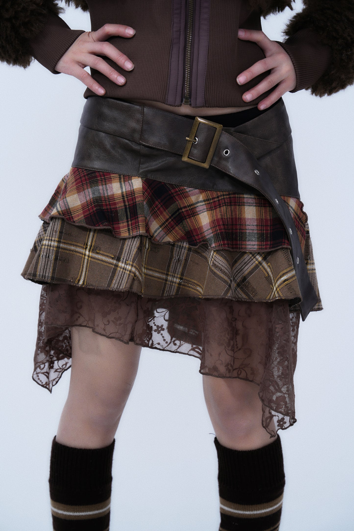 Wasteland Lace Patchwork Skirt