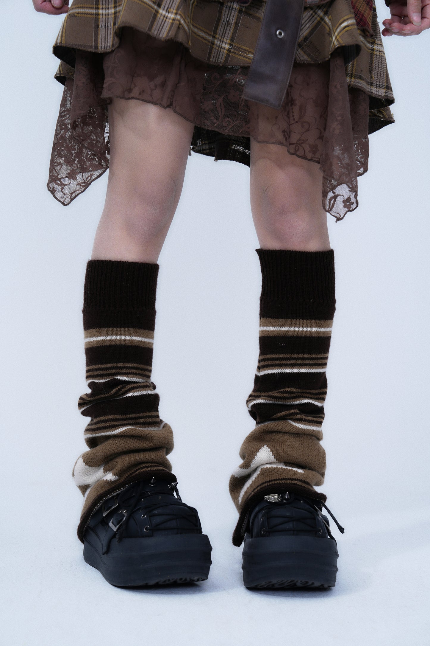 Vintage Striped Slouch Socks – Cozy Winter Essential