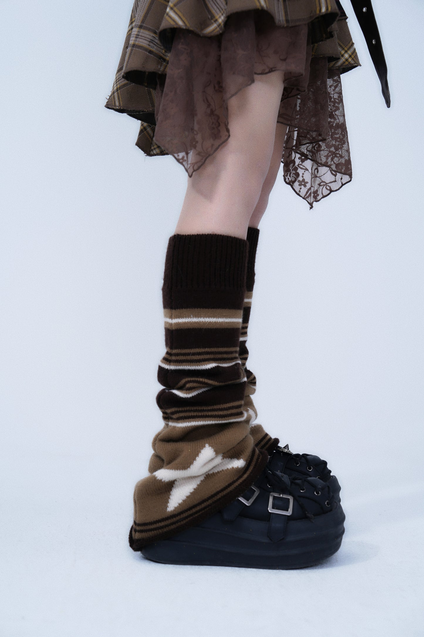 Vintage Striped Slouch Socks – Cozy Winter Essential
