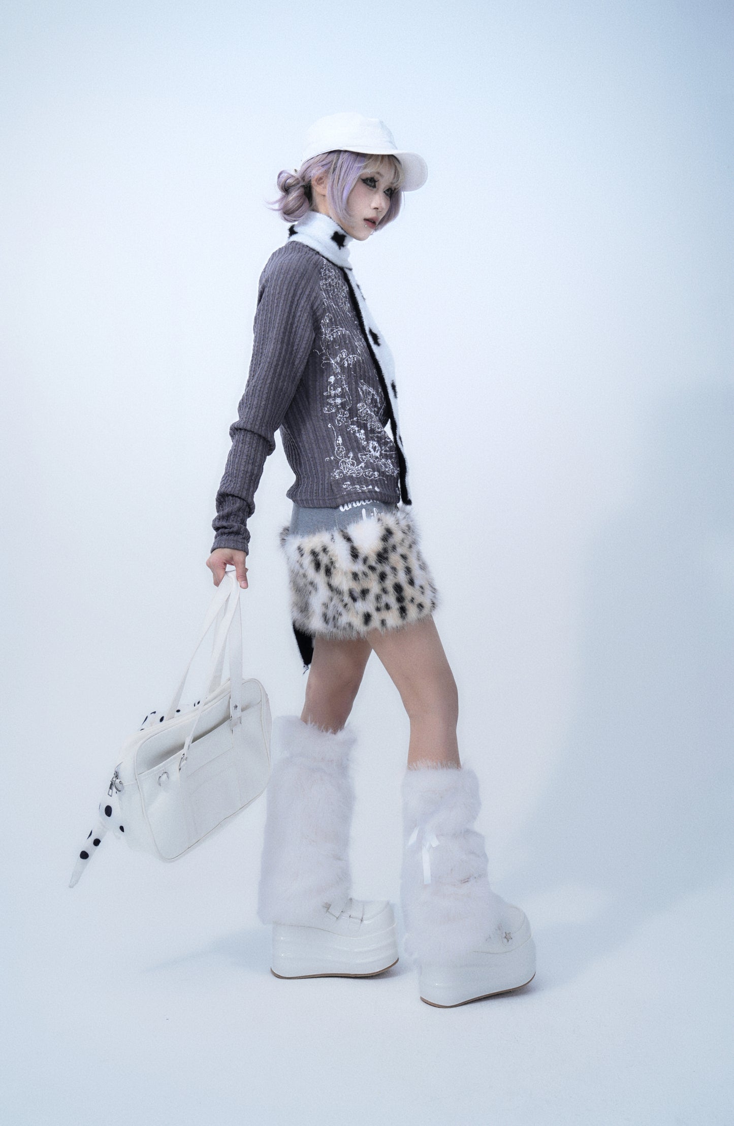 Studded Newsboy Cap
