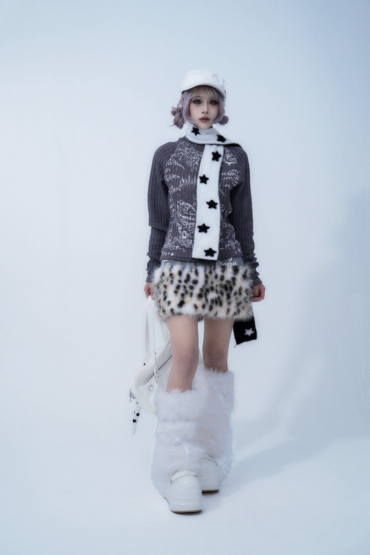 Studded Newsboy Cap