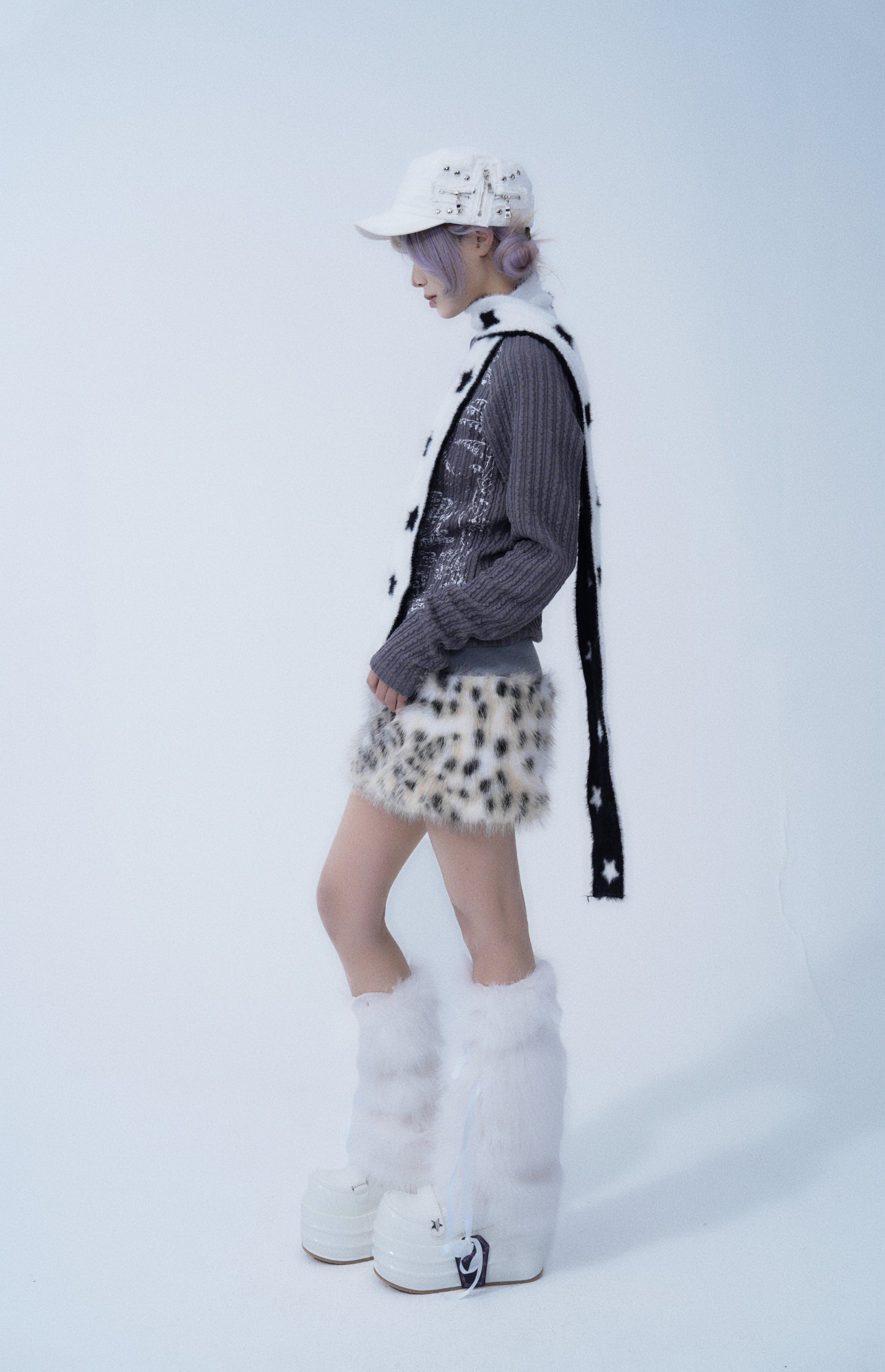 Studded Newsboy Cap