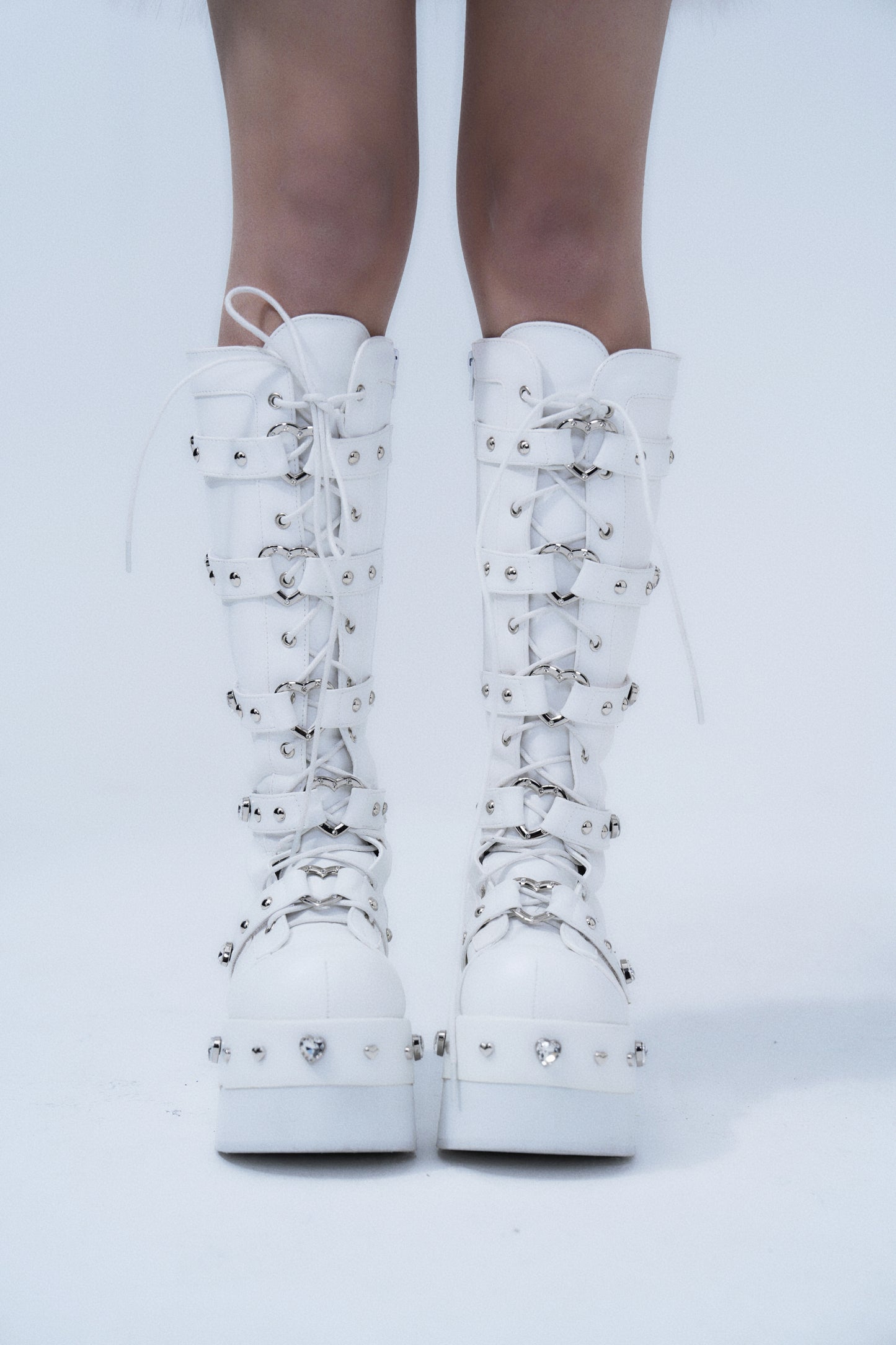 Heartbreaker Diamond Buckle Boots