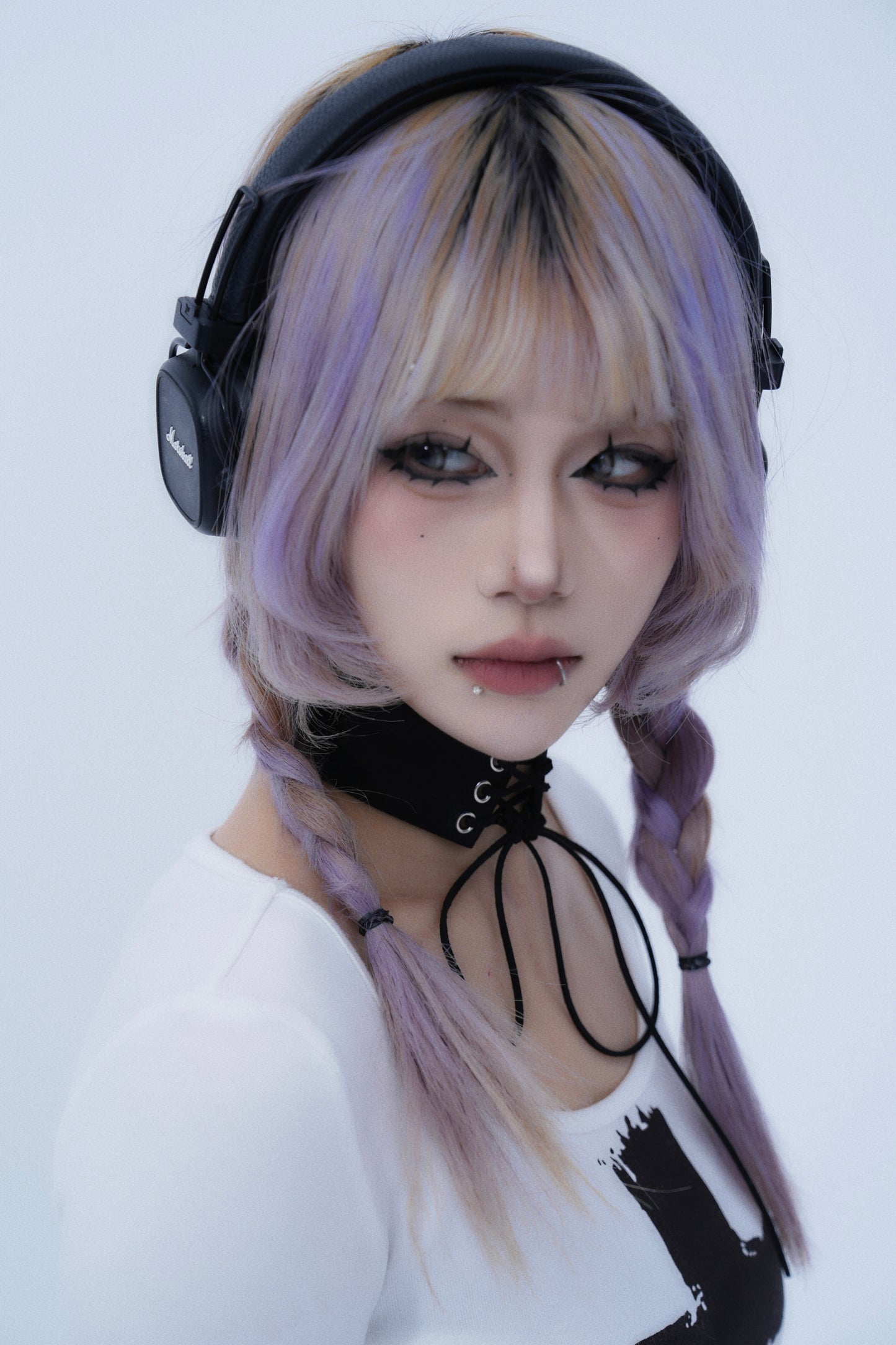 Lace-Up Gothic Choker
