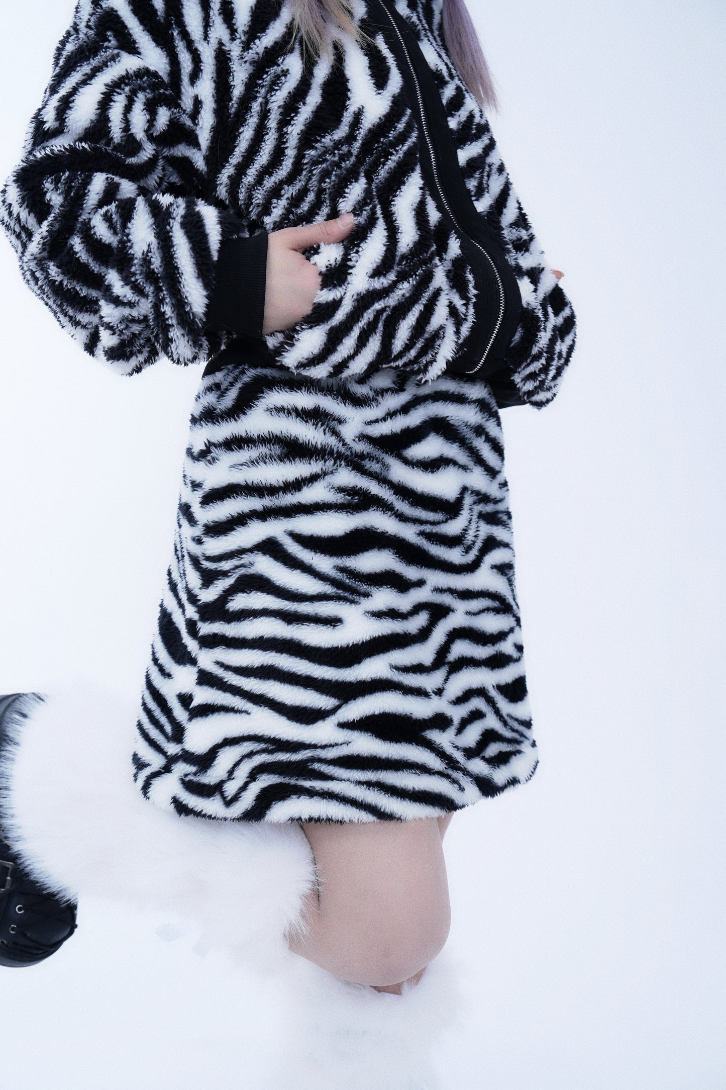 Angry Zebra Bodycon Skirt