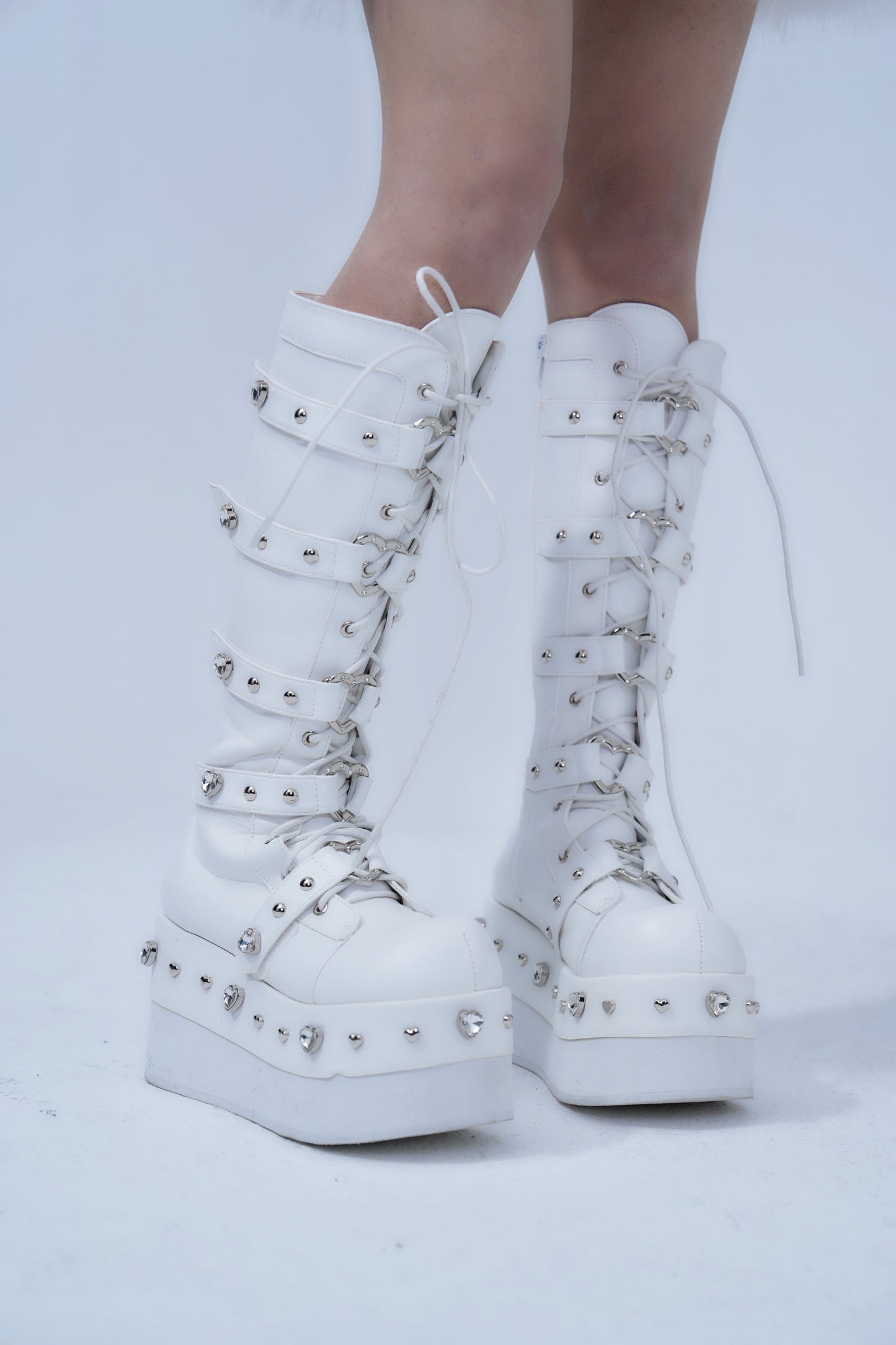 Heartbreaker Diamond Buckle Boots