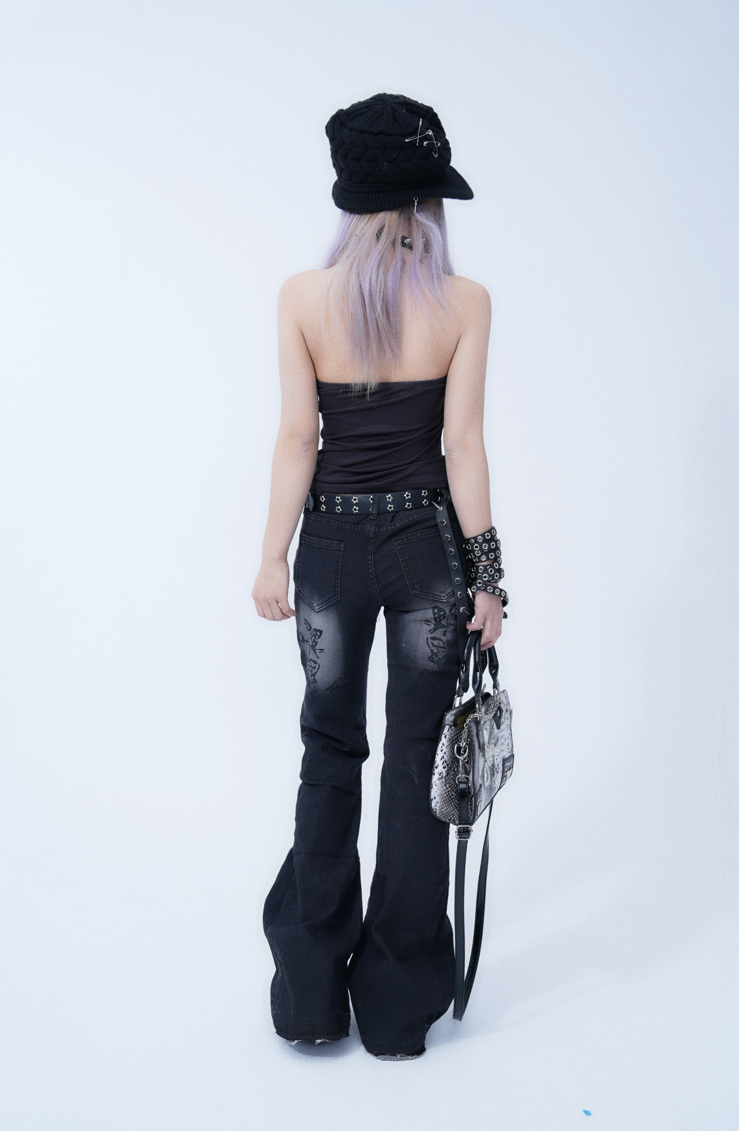 Black Double-Hole Star Belt