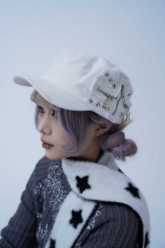 Studded Newsboy Cap