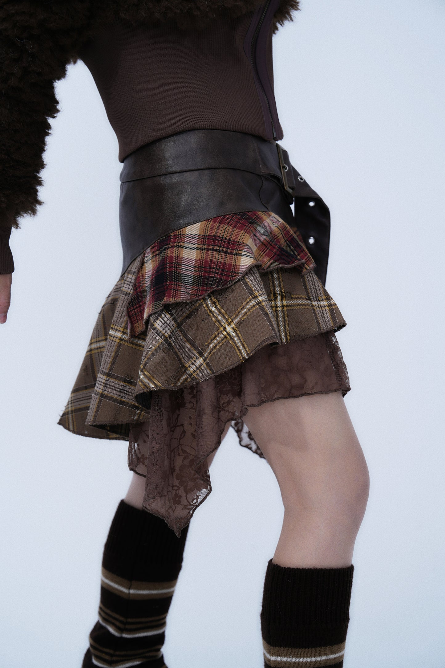 Wasteland Lace Patchwork Skirt