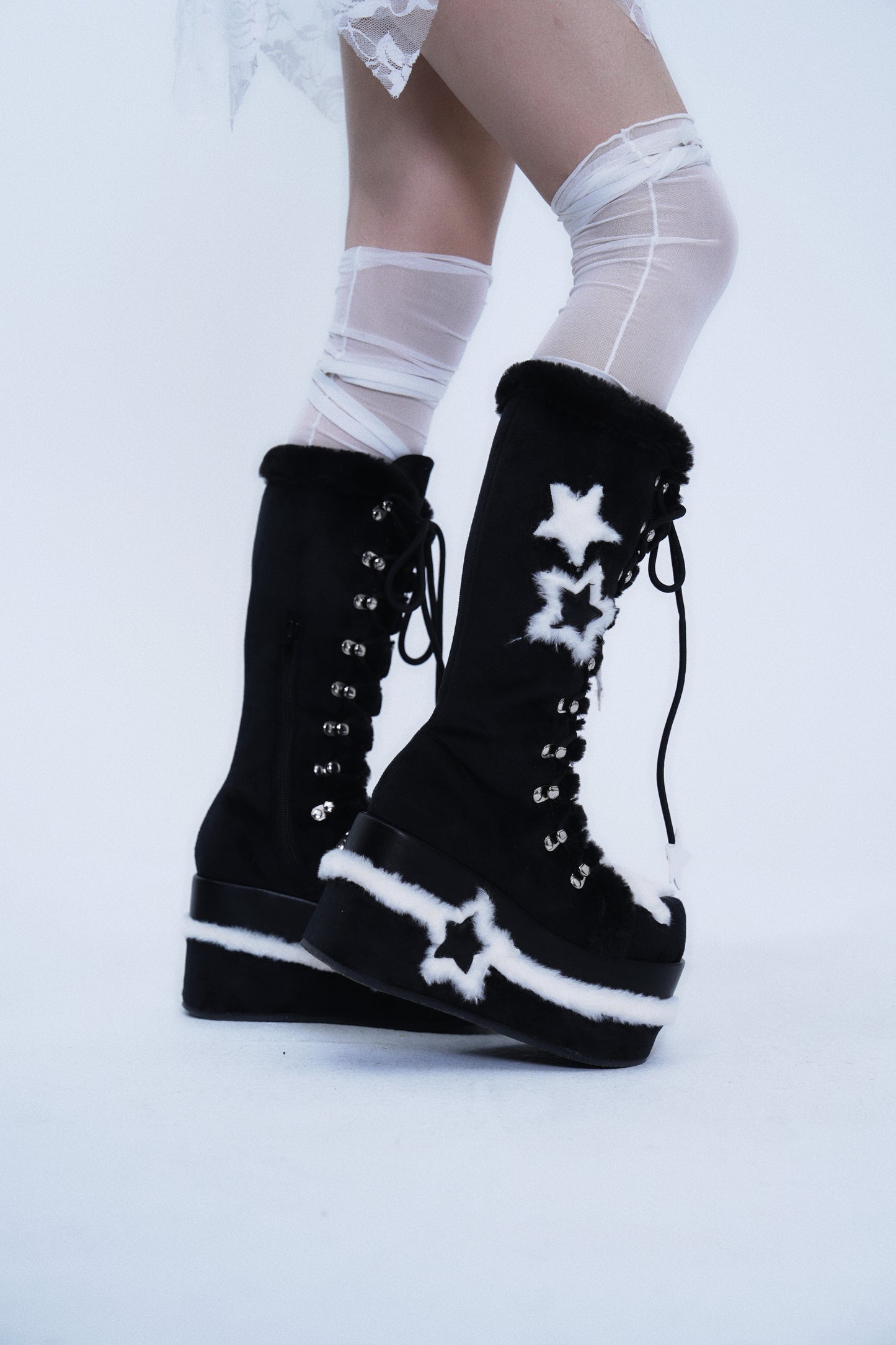 Stellar Fluff Star Platform Boots