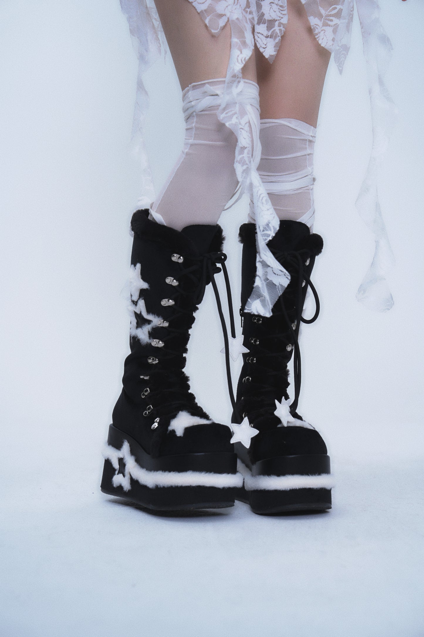 Stellar Fluff Star Platform Boots