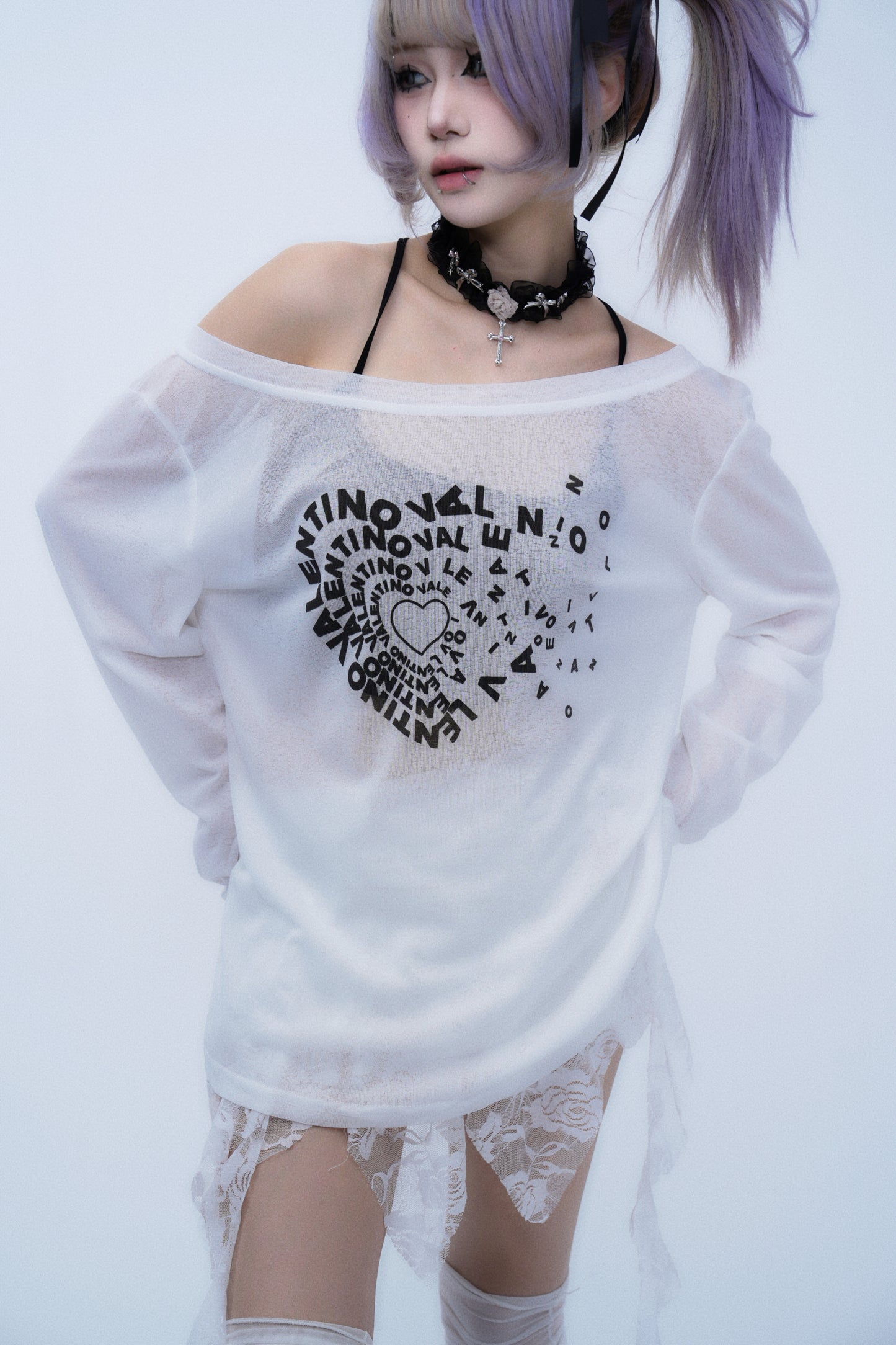 Sweetheart Whisper Mesh Top