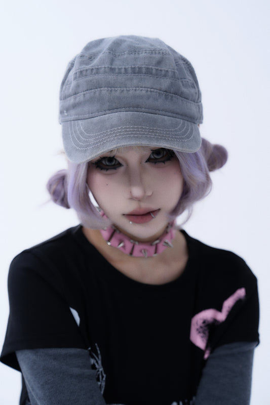 Vintage Washed Military Cap